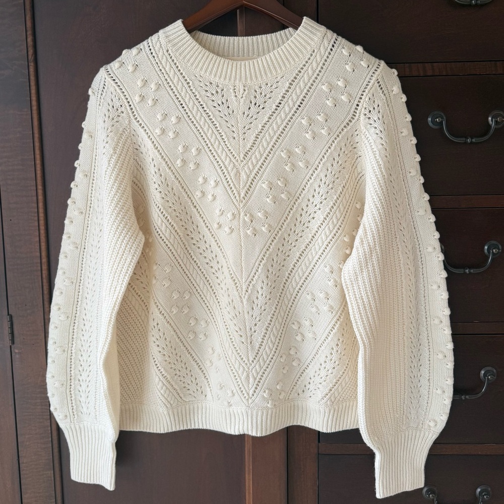 Sezane Solal Jumper Écru. - Size XL